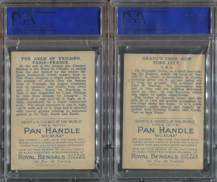 T99 Pan Handle Scrap Sights & Scenes Lot of (4) PSA5 EX Graded Cards