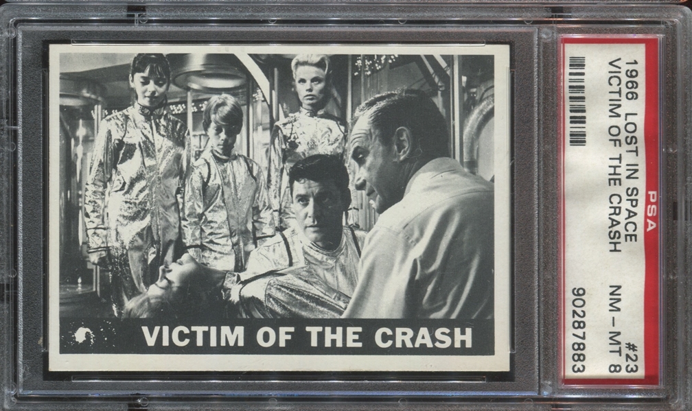1966 Topps Lost in Space #23 Victim of the Crash PSA8 NM-MT