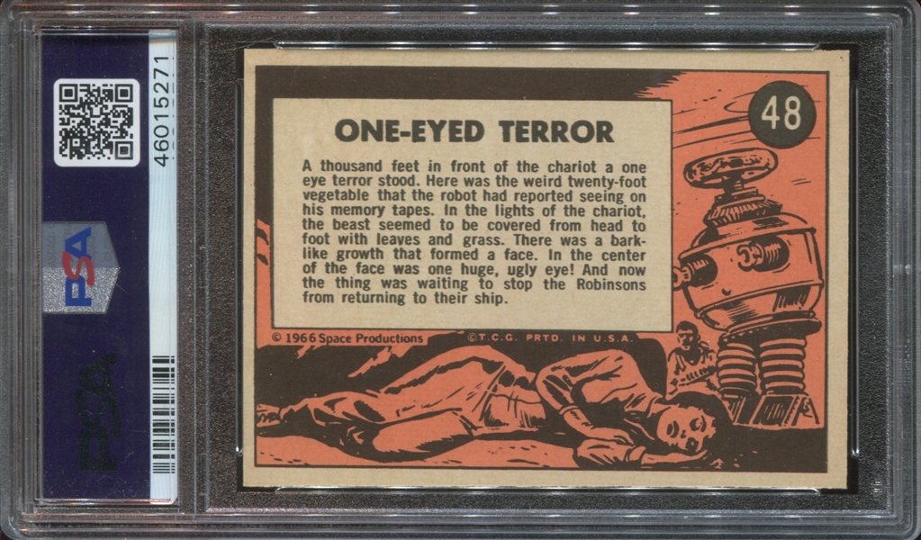 1966 Topps Lost in Space #48 One-Eyed Terror PSA8 NM-MT