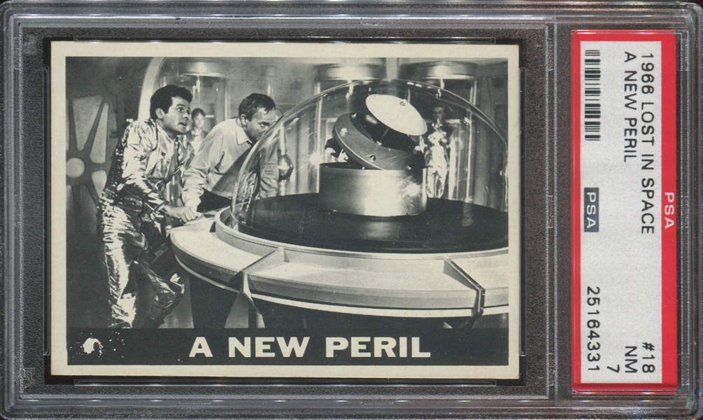 1966 Topps Lost in Space #18 A New Peril PSA7 NM