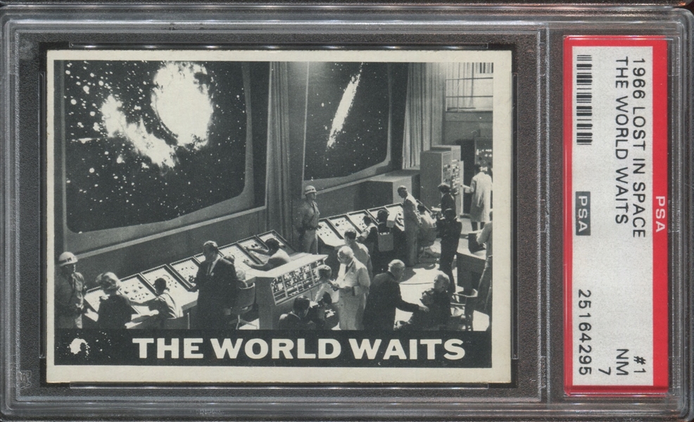 1966 Topps Lost in Space #1 The World Waits PSA7 NM