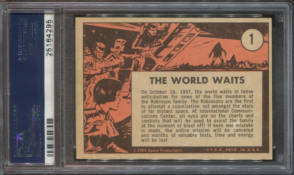 1966 Topps Lost in Space #1 The World Waits PSA7 NM