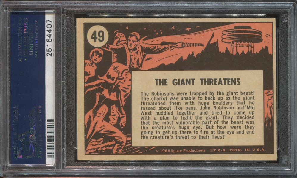 1966 Topps Lost in Space #49 The Giant Threatens PSA9 Mint(OC)