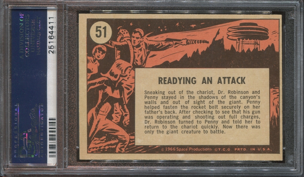 1966 Topps Lost in Space #51 Readying An Attack PSA9 Mint(OC)