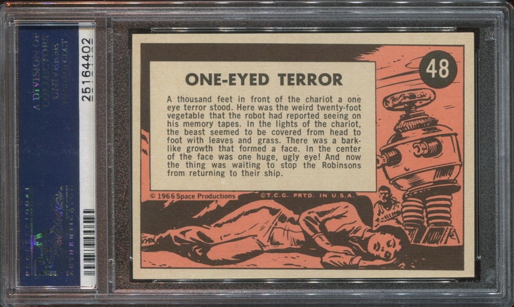 1966 Topps Lost in Space #48 One-Eyed Terror PSA9 Mint(OC)