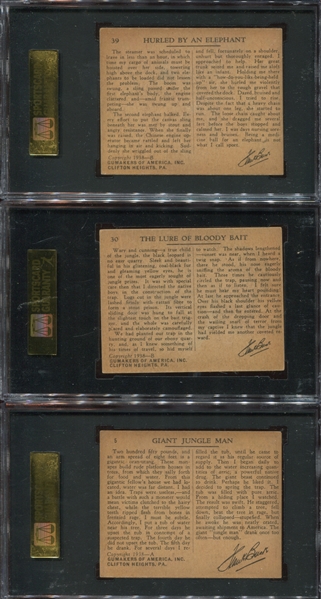 R55 Gumakers of America Frank Buck Lot of (5) SGC60 EX Graded Cards