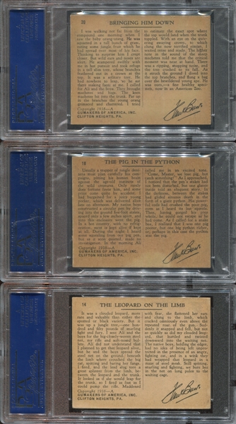 R55 Gumakers of America Frank Buck Lot of (7) PSA60 EX Graded Cards
