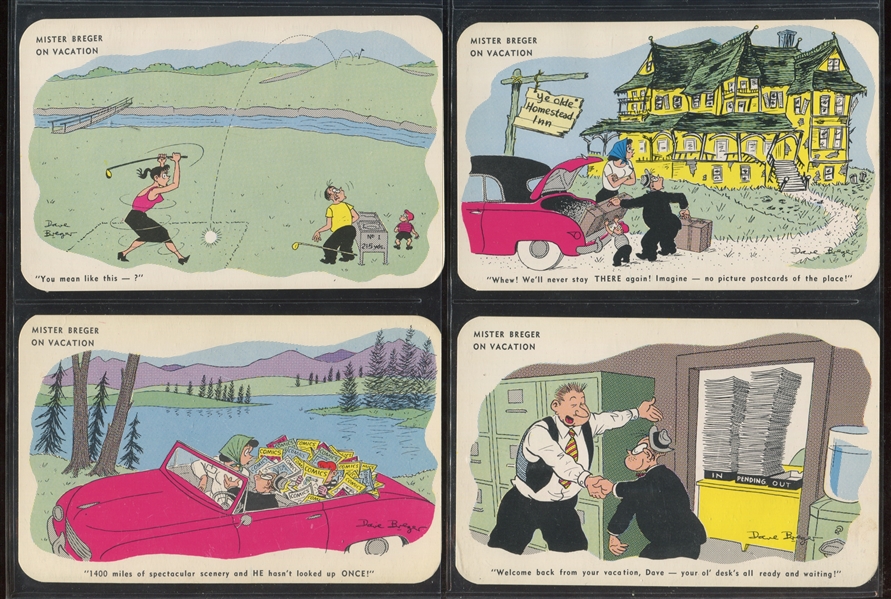 1940's Private Breger and Mr. Breger on Vacation Post Cards (18) Different