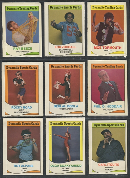 1970's Dynamite Magazine Parody Sports Cards Lot of (22) Cards