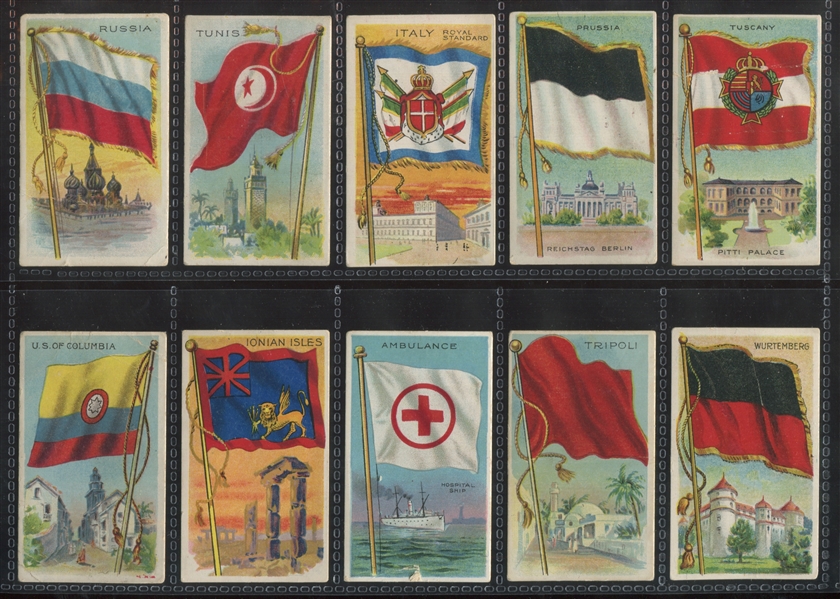 T59 Flag Series Lot of (194) Cards with Tough Backs