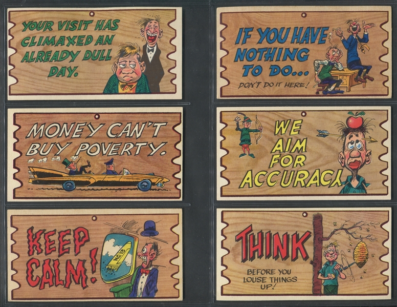 1959 Topps Wacky Plaks Lot of (47) Cards