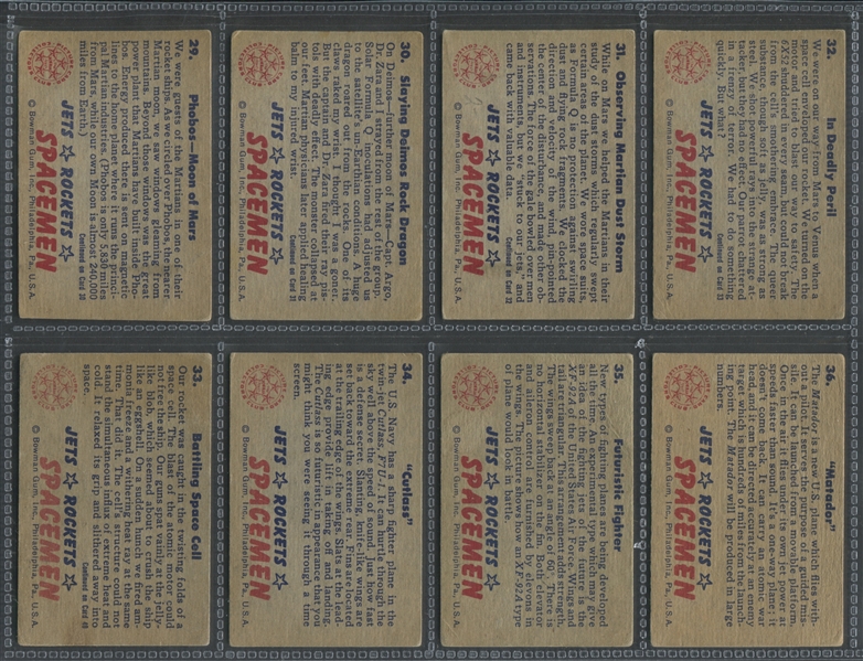 1951 Bowman Jets, Rockets, Spacemen Lot of (95) Cards
