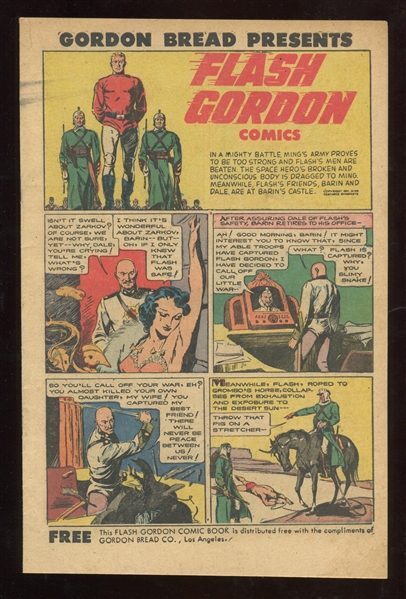 D-UNC Fantastic Gordon Bread Flash Gordon Comic Book Lot of (2)