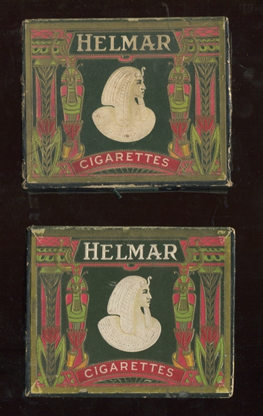 1910's-1920's Helmar Cigarettes Lot of (2) Boxes