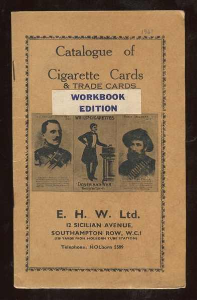 Hobby Archaeology : 1961 E.H.W. (British) Catalog of Cigarette Cards