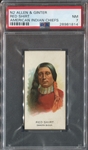 N2 Allen & Ginter American Indian Chiefs - Red Shirt PSA7 NM
