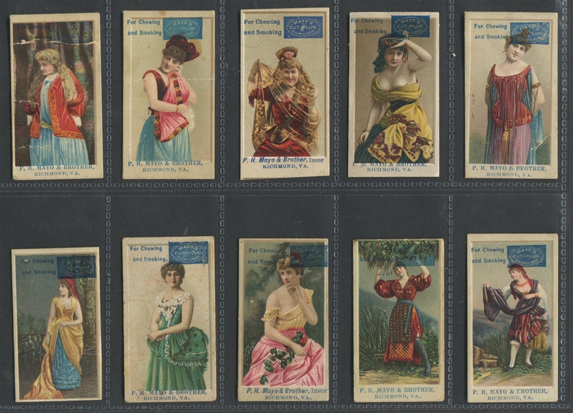 N488A P.H. Mayo & Brother Actreses Lot of (10) Different Cards