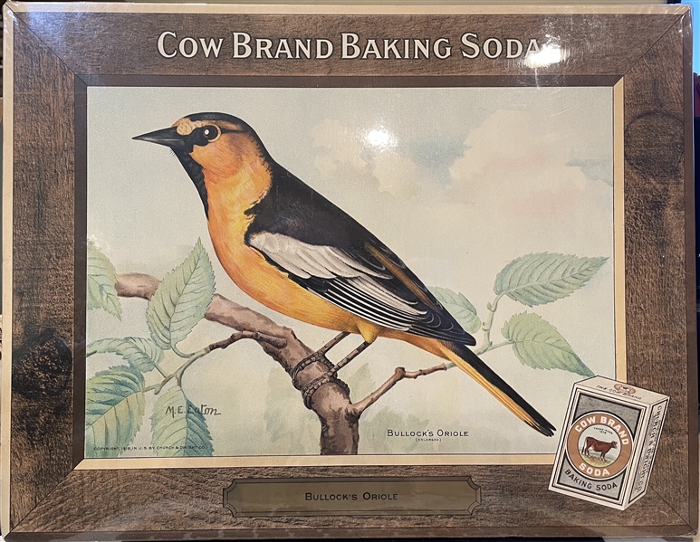Early 1900's Church & Dwight Arm & Hammer Store Poster - Bullock's Oriole