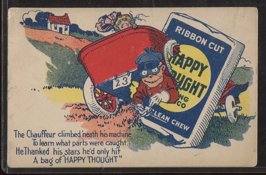 Interesting Happy Thought Chewing Tobacco Postcard Lot of (5)