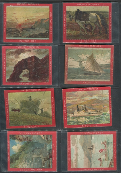 T76 Turkish Trophies Jig Saw Puzzle Pictures Lot of (57) Cards