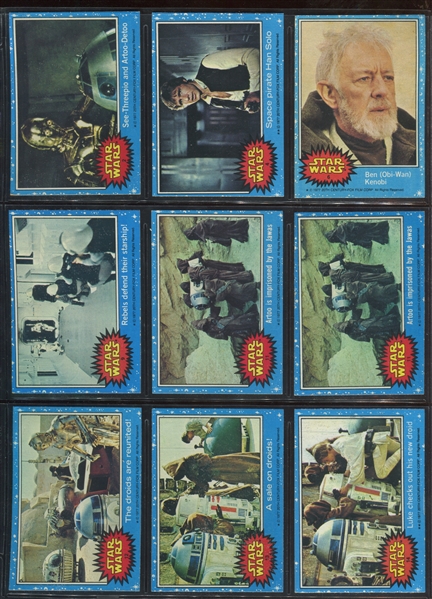 1977 Topps Star Wars Lot of (156) High Grade Cards 
