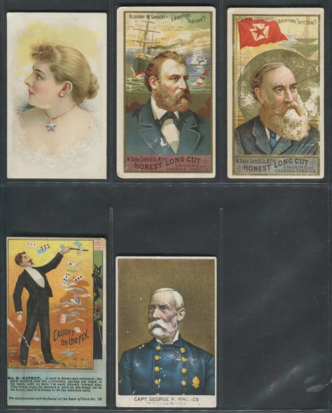 Mixed Lot of (5) Better Oversized N Cards with N138 and N288