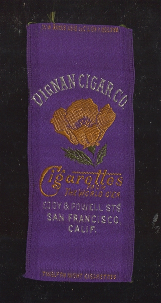 S103 Silks Crests of Hotels and Restaurants Dignan Cigar Company Tough Type Silk