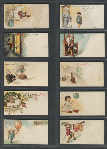 N227 Kinney New Years 1890 Cards Complete Set of (50) Cards