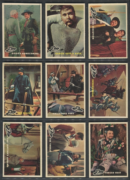 1958 Topps Zorro High Grade Lot of (18) Cards