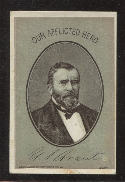 Ulysses S Grant Our Afflicted Hero Trade Card