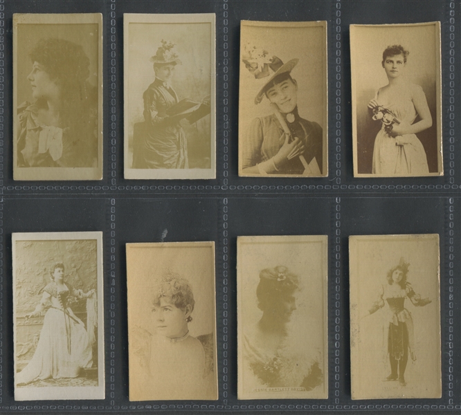 N245 Kinney Sweet Caporal Actresses High Grade Lot of (8) Cards