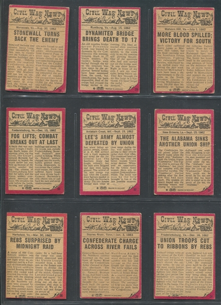 1965 A.&B.C. (UK) Civil War News Complete Set of (88) Cards
