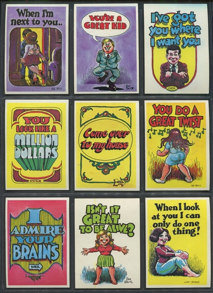 1965 Topps Monster Greeting Cards Complete Set of (50) Cards
