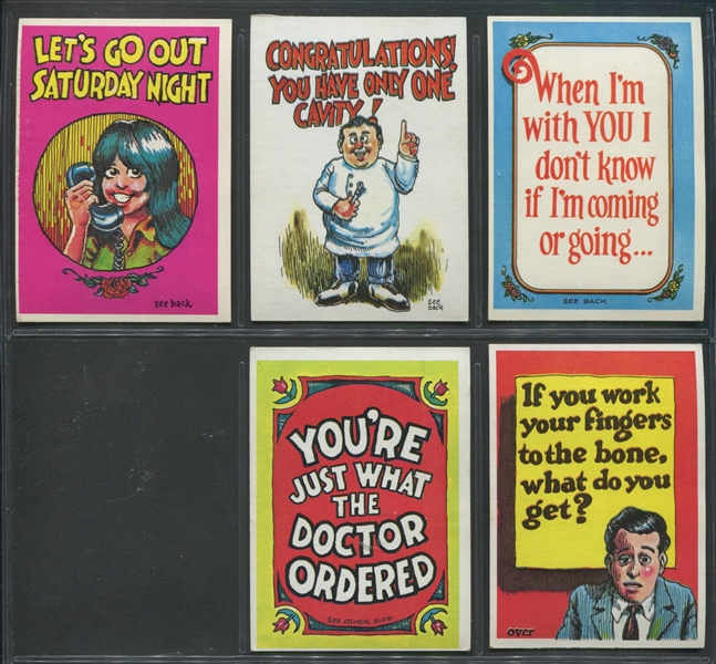 1965 Topps Monster Greeting Cards Complete Set of (50) Cards