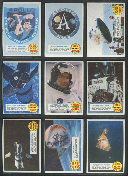 1969 Topps Man on the Moon Complete Set of (55) Cards
