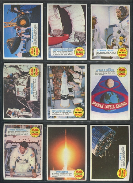 1969 Topps Man on the Moon Complete Set of (55) Cards