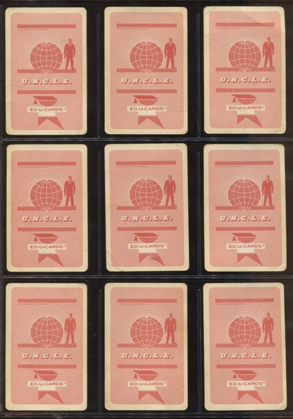 1965 Ed-U-Card Man From U*N*C*L*E* Playing Card Set of (53)