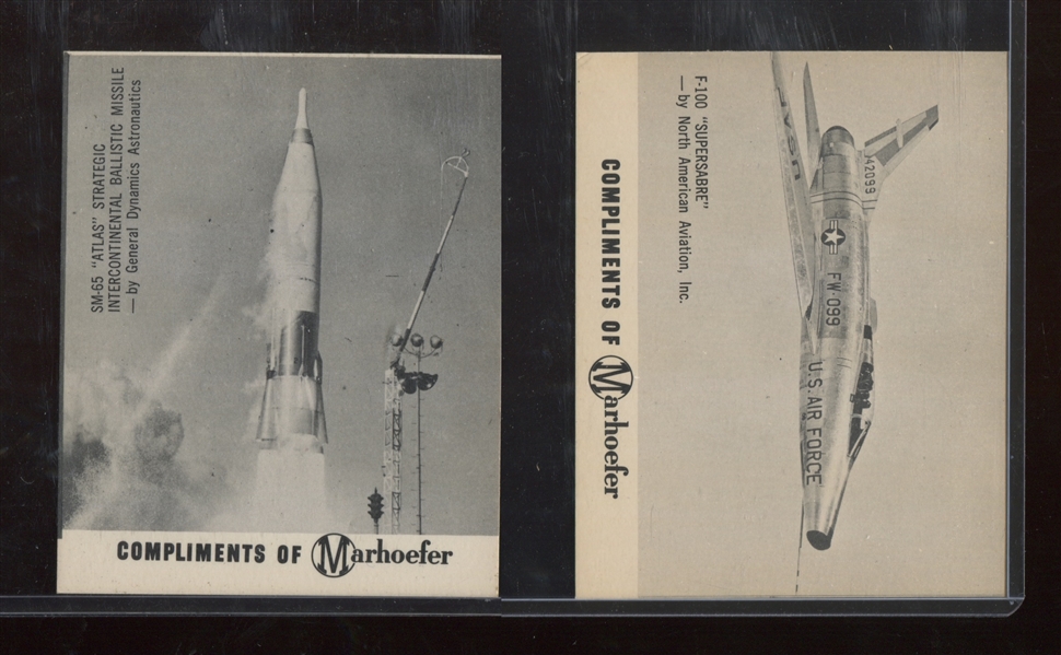 F176-2 Marhoefer Missiles and Jets Complete Set of (20) Cards