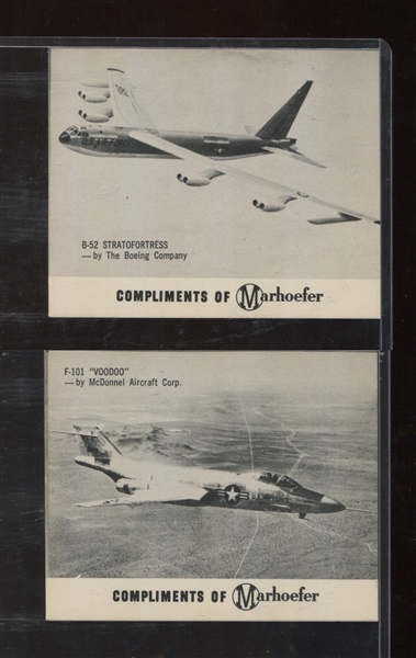 F176-2 Marhoefer Missiles and Jets Complete Set of (20) Cards