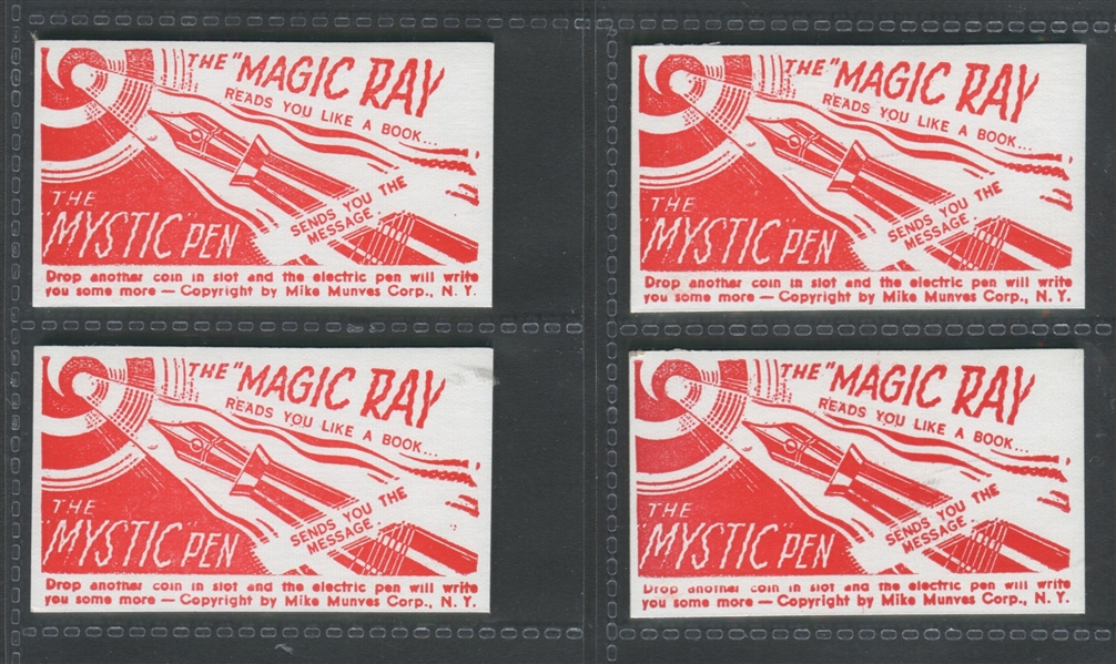 1950's Mike Munves Magic Pen Card Set of (24) Cards