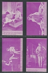 1930s/1940s Mutoscope Complete Set of (32) Purple-Tint Scantily Clad Ladies