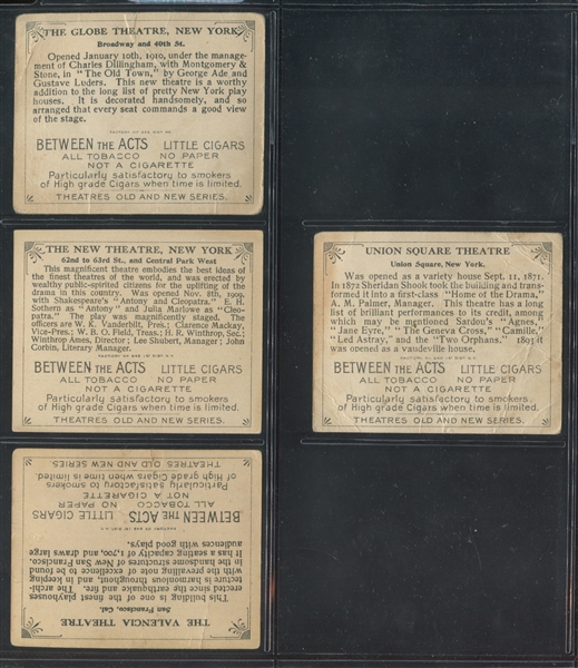 T108 Between the Acts Cigarettes Theatres Old and New Near Set (40/50) Cards