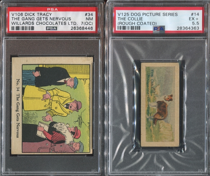 Lot of (4) PSA-Graded Canadian Type Cards 