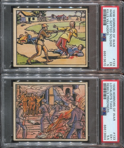 R69 Gum Inc Horrors of War Lot of (4) PSA5 EX or Better Cards