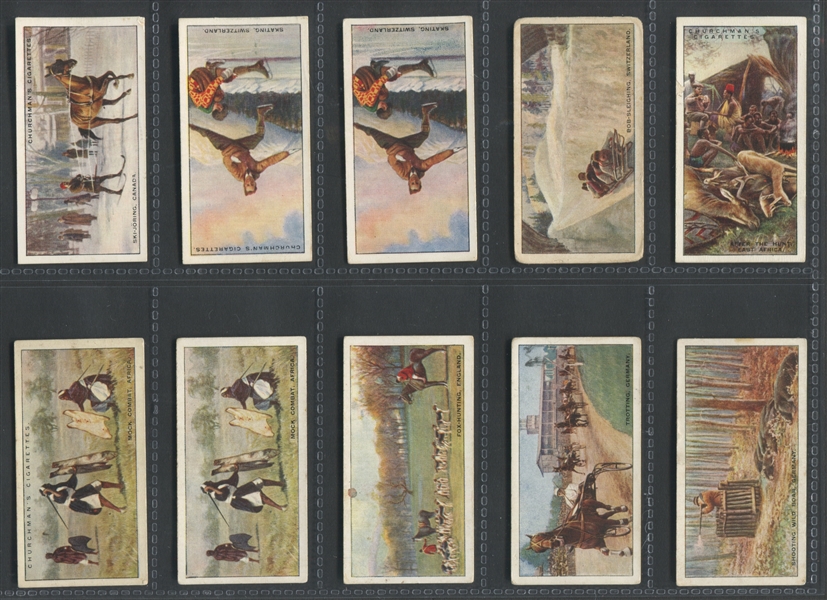 1929 Churchman Sports & Games Lot of (17) Cards