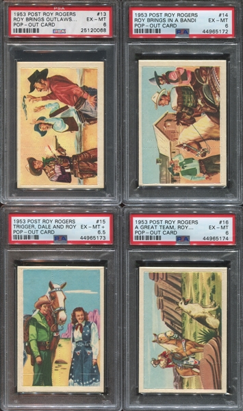 F278-19 Post Cereal Roy Rogers Complete PSA-Graded Set - 6.01 GPA