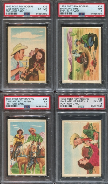 F278-19 Post Cereal Roy Rogers Complete PSA-Graded Set - 6.01 GPA