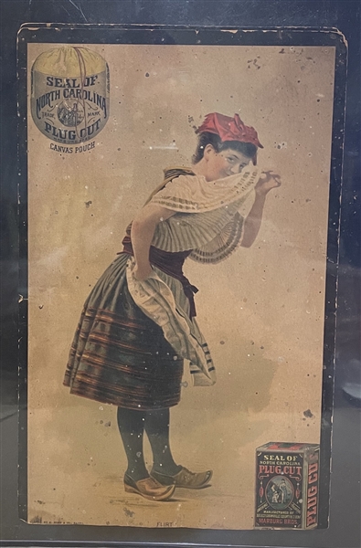 1880's Lot of (7) Marburg Seal of North Carolina Oversized Advertising Cards