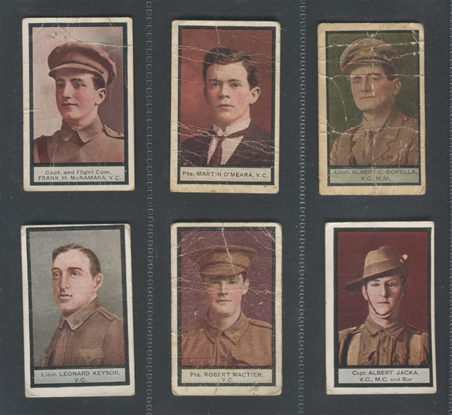 1919 Sniders & Abraham – Australian Officers VC's “C” Lot of (6) Cards