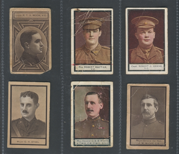 1919 Sniders & Abraham – Australian Officers & VC's Lot of (6) Cards